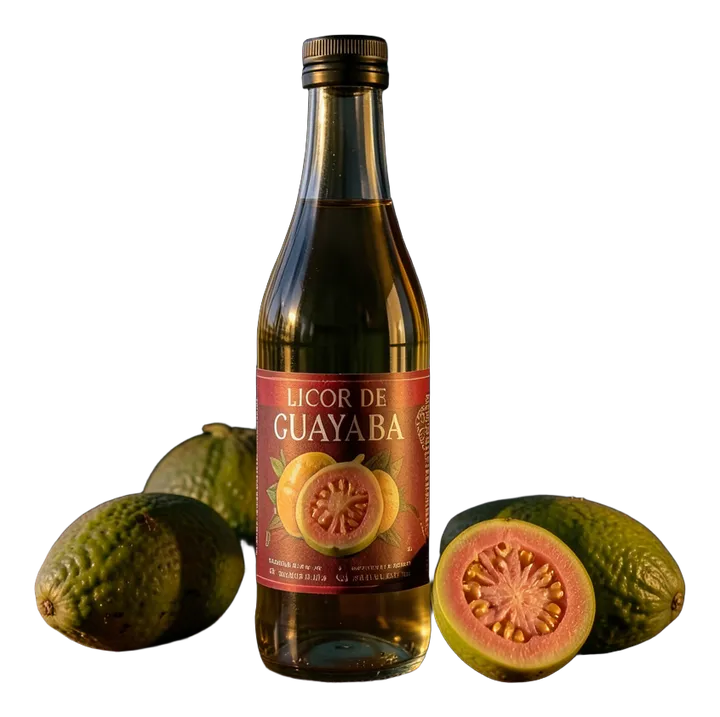 Botellas de licor de guayaba de Manos Mágicas